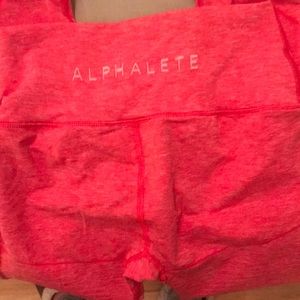 Red Alphalete Leggings-M